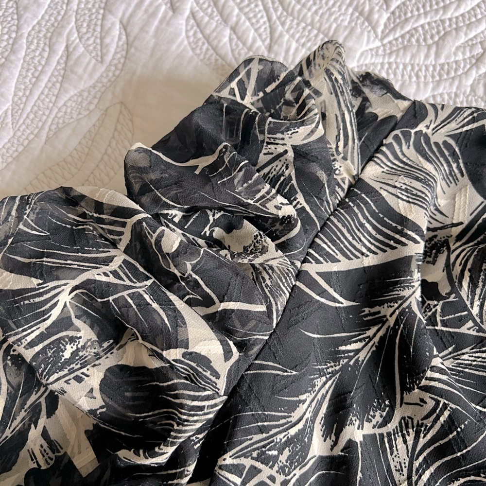 Walter Baker - Adriana Floral Print Dress - Black and White - Picture 10 of 10